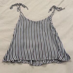 Forever 21 Blue and White Striped Camisole